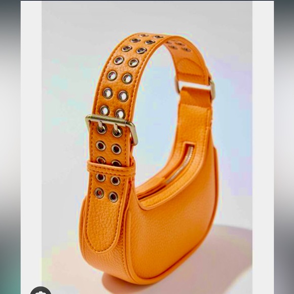 Urban Outfitters Orange Medium Crescent Shoulder Bag - Picture 1 of 4